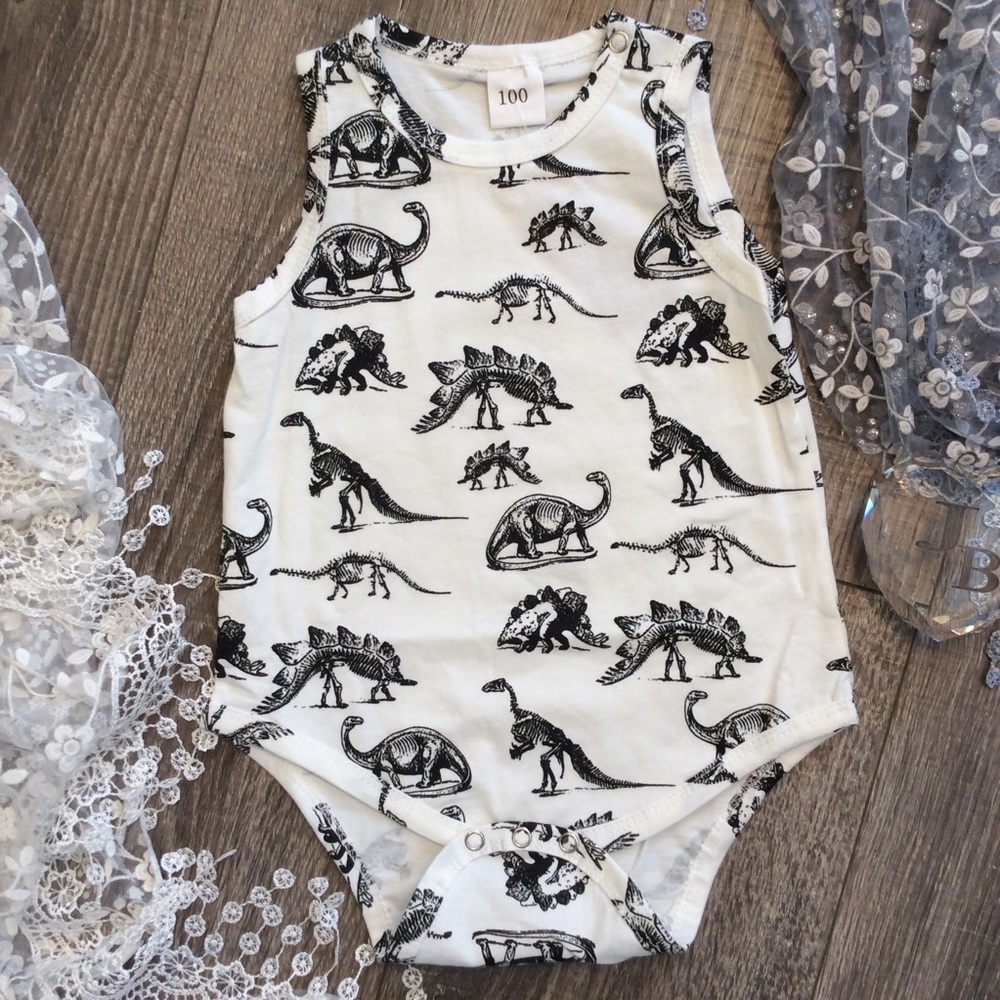Boutique Baby Unisex Dinosaur Romper
